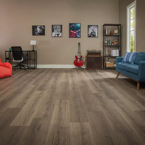American Made Flooring in a rec room